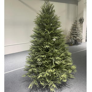 <span class=keywords><strong>Sapin</strong></span> de Noël artificiel en pin de qualité supérieure, 7,5 pieds, épaissi et floqué, pré-éclairé avec <span class=keywords><strong>LED</strong></span> blanc chaud, réaliste, directement de l'usine - Product Image 6