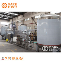 Ligne de production complète d'embouteillage et de conditionnement d'eau en bouteilles PET 8000-36000 BPH pour eau minérale potable