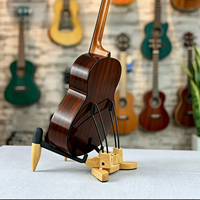 Factory OEM Foldable Natural Wooden Guitar Stand Floor Holder for Acoustic Classical Electric Bass Guitar Cello