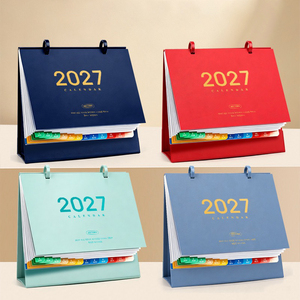 ปฏิทินตั้งโต๊ะสำนักงาน IStapromo Gifts 2027 ดีไซน์สร้างสรรค์ วางแผนรายเดือนอย่างง่าย นาฬิกาตั้งโต๊ะแบบมีลม  พร้อมพิมพ์โลโก้ตามสั่ง - Product Image 6