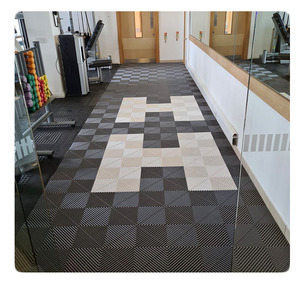 Super Heavy Duty Interlocking Plastic Garage Floor Tiles for High Traffic Car Showrooms and <b>Workshops</b> - Product Image 1