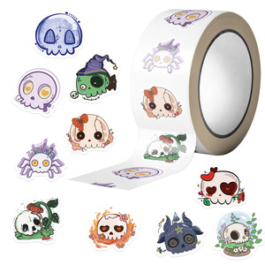 500 Pegatinas Adhesivas de PVC para Decoración Navideña de Halloween, Lindas Pegatinas de Regalo para Niños - Product Image 4