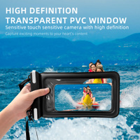 Étui étanche pour téléphone flottant IPX8 avec protection en éponge, natation en plein air, plongée en apnée, kayak, surf, étui étanche pour téléphone