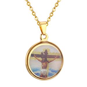 Collar con Colgante de Jesús Musulmán Chapado en Oro de 18K, de Acero Inoxidable, al por Mayor, para Mujer - Product Image 1