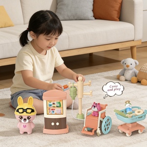 Ensemble de jeu de rôle Docteur pour clinique vétérinaire avec effets lumineux et sonores, en ABS écologique, <span class=keywords><strong>jouet</strong></span> médical éducatif pour filles - Product Image 3