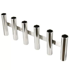 Usine directe en acier inoxydable 2-8 Tubes <span class=keywords><strong>support</strong></span> de <span class=keywords><strong>canne</strong></span> à pêche pour bateau Marine Kayak Yacht matériel marin - Product Image 6