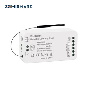 ZGMISMART Matter LED Strip Driver 12 24V DC 25A RGBCW Output Home Automation Control - Product Image 1