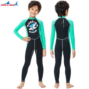 Manga larga Surf Traje de baño Protección UV Niños Buceo Traje de neopreno  Niños S Orange