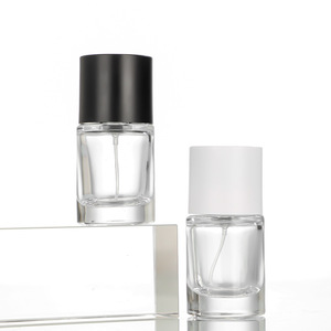 Top <span class=keywords><strong>vendeur</strong></span> 30ml verre clair Airless Lotion sérum bouteille givré mat noir couvercle parfumerie brouillard pulvérisateur pour visage crème Mascara - Product Image 4