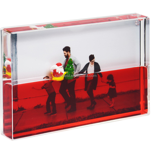 Cadre <span class=keywords><strong>photo</strong></span> en acrylique style boule à <span class=keywords><strong>neige</strong></span> avec paillettes, couleur liquide personnalisée et sequins flottants, <span class=keywords><strong>effet</strong></span> tempête - Product Image 6