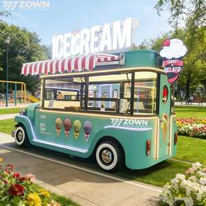 New Design Electric Food Cart 4 Wheel Mobile <b>Bar</b> Van Custom Color and Size for Coffee <b>Snack</b> Beverage Outdoor Retail Service - Product Image 1