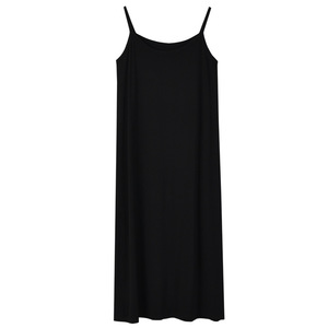 <span class=keywords><strong>Robe</strong></span> à enfiler en modal pour femme jupe gilet à bretelles spaghetti 90 à 120cm de <span class=keywords><strong>long</strong></span> <span class=keywords><strong>sous</strong></span> la <span class=keywords><strong>robe</strong></span> camisoles glisse <span class=keywords><strong>jupon</strong></span> intérieur - Product Image 2