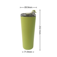 Pengfei usine tasse de paille en acier inoxydable sous vide en plein air portable voiture imprimé tasse à café tasse de voiture peut imprimer le logo