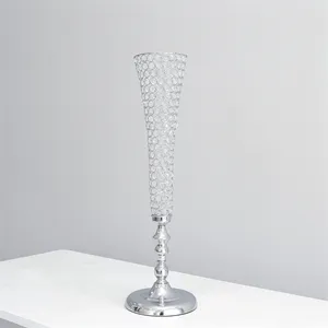 LDJ393 Wholesale Home Decorative Crystal Candle Holder Glass Home Decoration Custom Package Acrylic Valentine's Day Candelabra