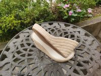 Espadrilles à semelle haute pour femmes Semelle en jute Sandale Semelle de chaussure pour femmes