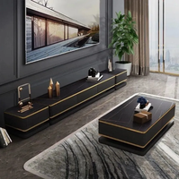 Nouvel Ensemble de Meubles de Salon Modernes en Bois : Table Basse et Meuble TV