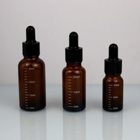 Gros Verre Pipette Graduée 10ml 30ml 50ml 60ml 100ml 120ml Pour Le Sérum En Verre D'huile Essentielle Flacon compte-gouttes