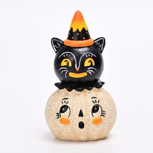 Ornamento in Resina Gatto Nero per Halloween e Giorno dei Morti - Dimensioni Personalizzabili, Prodotto in Cina per Feste o Regali - Product Image 4