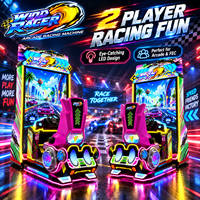 Machine de jeu de course automobile d'arcade commerciale LST, simulateur de course automobile avec écran LCD 75 pouces, à monnayeur, à vendre