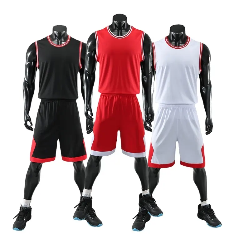 Wholesale large size men's basketball shirts plain custom LOGO to create your own shirt, breathable and quick-drying