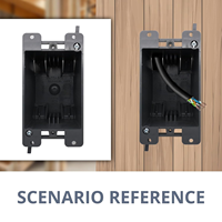 Boîtier de sortie PC 1 poste pour interrupteurs, IP44, résistant au feu, testé ETL, amélioration de l'habitat, KEYGMA YGC-20CU 110x93x57.4mm