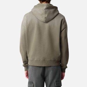 Sweat à capuche rétro en molleton français de haute qualité, personnalisé par KingSen, pour hommes - Product Image 5