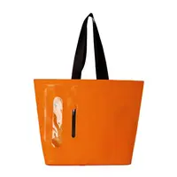 Große PVC-Handtasche für Frauen Verdeckte Trage tasche Umhängetasche