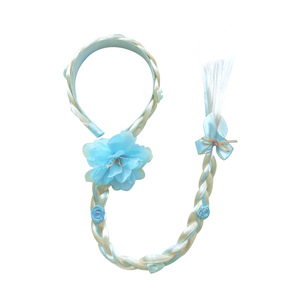 Disfraz de Princesa con Trenza Larga para Halloween, Peluca de Trenza para Niñas, Disfraces de Rapunzel, Elsa y Anna, Accesorios para Cosplay - Product Image 5