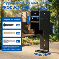 Supports de toit extérieurs en acier robuste pour conteneurs maritimes de 20/40 pieds, pour charpentes en bois