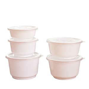 Disposable Thickened Pp Plastic Soup Bowl Round <b>Takeaway</b> <b>Container</b> For Hot Pot And Fast Food White - Product Image 4