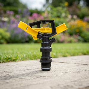 3/4 Aspersor de impulso de riego de jardín 360 Gear Drive Material plástico amarillo (POM) 30PSI-450PSI - Product Image 3