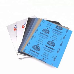 Papier abrasif humide et sec Starcke Matador Original Allemagne, haute qualité, grains assortis pour préparation de surfaces industrielles - Product Image 1