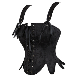 <span class=keywords><strong>Corset</strong></span> <span class=keywords><strong>Femme</strong></span> Bustier Rétro Tops Bandage Médiéval À Lacets Désossé Camisole Gilet - Product Image 3