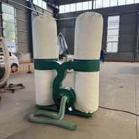 Nouveau système de récupération de sciure de bois, collecteur de poussière multi-sacs, efficacité de 99,99 %, construction en acier au carbone, 3 CV, garantie 5 ans, 8 gallons