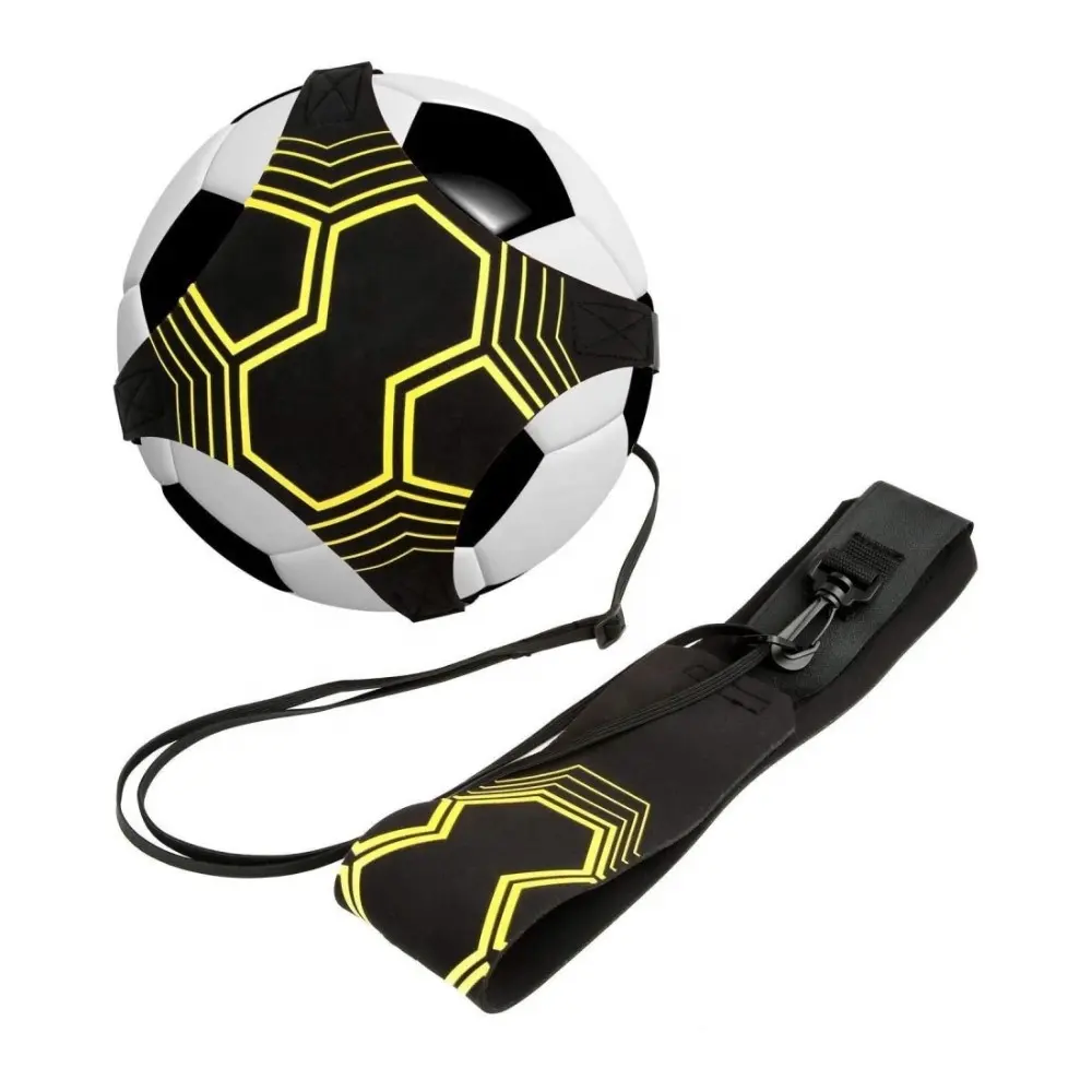 Soccer/Volleyball/Rugby Trainer, Football Kick Throw Solo Practice Training Aid Control Skills Adjustable Waist Belt