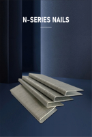 Agrafes en fer de haute qualité série N13-N21, fil galvanisé, zingué, lisse, qualité industrielle, durables, personnalisables pour la menuiserie