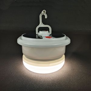 Solar <b>LED</b> Camping Light Portable Outdoor Tent <b>Lamp</b> White Warm Light With Color Modes Rechargeable For Camping - Product Image 2