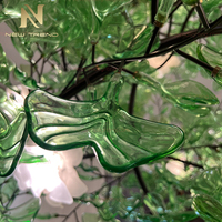 Lustre suspendu LED en verre personnalisé pour plantes, forme non standard, décoration intérieure, pour hall d'hôtel, villa, escalier