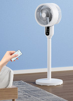 Ventilateur de sol à circulation d'air, télécommande, hauteur réglable, en plastique, économe en énergie, ventilateur sur pied pour la maison