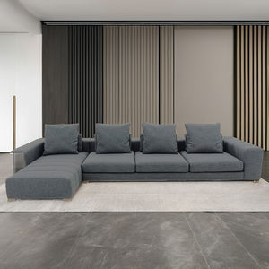 Ensemble de canapé d'angle en forme de L de Style moderne nordique All-Match <span class=keywords><strong>Canape</strong></span> en tissu de velours <span class=keywords><strong>Dangle</strong></span> Hoekbank Type de <span class=keywords><strong>lit</strong></span> de canapé - Product Image 2