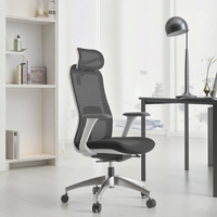 Chaise de bureau ergonomique inclinable en maille Full Mesh Boss Smesh, de luxe, en métal, aluminium et plastique, moderne, très vendue