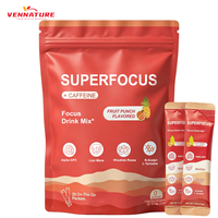 ODM OEM Poudre Super Focus à mélange rapide, portable, avec Alpha GPC, Crinière de lion, B6, pré-entraînement énergétique, issue de bétail nourri à l'herbe