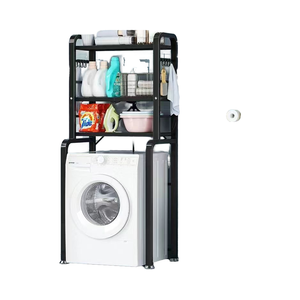 Organizzatore di stoccaggio del bagno con contenitore per alimenti sopra lo scaffale di stoccaggio del bagno a <span class=keywords><strong>3</strong></span> livelli eco-friendly semplice - Product Image 3