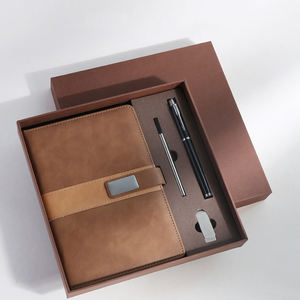 สมุดโน้ต A5แบบปรับแต่งได้หรูหราชุดของขวัญพร้อมปากกาความร้อน USB ขายส่งธุรกิจ PP ปกกระดาษเย็บปกโรงเรียน - Product Image 5