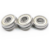 Roulements à billes à gorge profonde à bride F6000 F6001 F6002 F6003 F6004 F6005 ZZ/2RS en acier chromé pour moteurs et petites machines