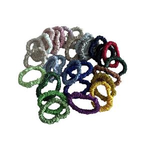 Sin daños hecho a mano pequeño Mini banda elástica fina coleta titular sin arrugas lazos para el cabello crujientes satén sedoso Scrunchies para el cabello - Product Image 6