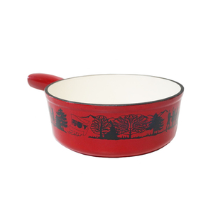 Ensemble de <span class=keywords><strong>fondue</strong></span> en fonte émaillée avec fourchettes à <span class=keywords><strong>fondue</strong></span> - Design classique, compatible gaz et induction, résistant <span class=keywords><strong>au</strong></span> four, pot à <span class=keywords><strong>fondue</strong></span> pour <span class=keywords><strong>la</strong></span> maison - Product Image 5