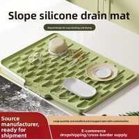 Tapis de drainage en silicone isolant de style minimaliste moderne pour comptoirs de cuisine – Vente en gros