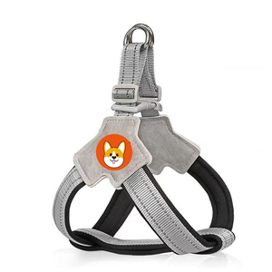 Reflektierendes Hundegeschirr-Set mit Leine, verstellbar, zum Spazierengehen und Laufen, Hundehalsband, Weste, Hundegeschirr - Product Image 2