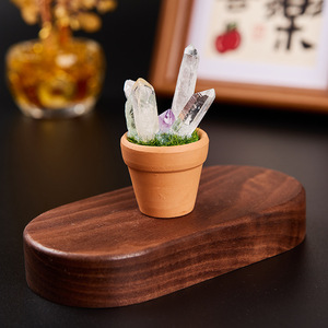 Kristal Alami Batu Mentah Kristal Putih Bijih Kerikil Dekorasi Pot Hiasan Rumah Meja Ornamen Mobil - Product Image 6